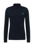 Gant Strickpullover COTTON CABLE TURTLE NECK navy