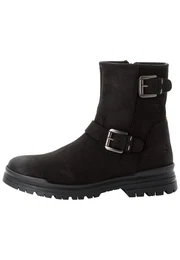 Leder Boot Schnrstiefelette