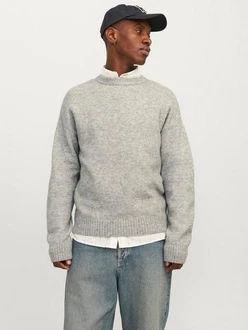Jack & Jones Rundhalspullover JOROLLIE KNIT CREW NECK Jack & Jones Rundhalspullover JOROLLIE KNIT CREW NECK