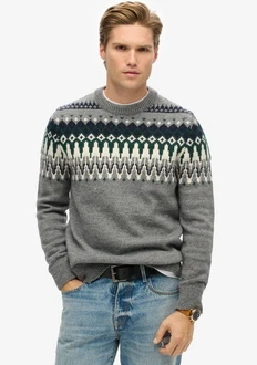 Superdry Rundhalspullover FAIRISLE KNIT CREW JUMPER