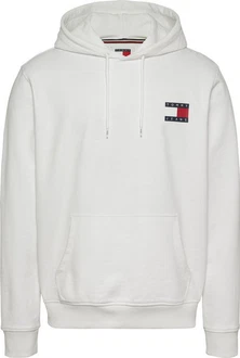 Tommy Jeans Sweatshirt TJM REG ESSENTIAL FLAG HOOD EXT Weiß/Creme/Grau/Khaki