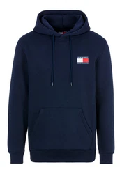 Tommy Jeans Sweatshirt TJM REG ESSENTIAL FLAG HOOD EXT Dunkelblau