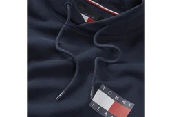 Tommy Jeans Sweatshirt TJM REG ESSENTIAL FLAG HOOD EXT Dunkelblau