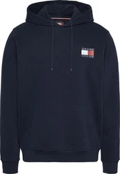 Tommy Jeans Sweatshirt TJM REG ESSENTIAL FLAG HOOD EXT Dunkelblau
