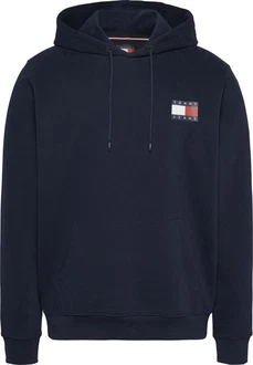 Tommy Jeans Sweatshirt TJM REG ESSENTIAL FLAG HOOD EXT Dunkelblau
