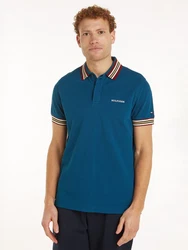 Tommy Hilfiger Poloshirt GIFTING POLO RWB COLLAR REG POLO enzian/orange/karminrot/weiß