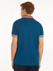 Tommy Hilfiger Poloshirt GIFTING POLO RWB COLLAR REG POLO enzian/orange/karminrot/weiß