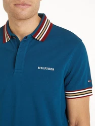 Tommy Hilfiger Poloshirt GIFTING POLO RWB COLLAR REG POLO enzian/orange/karminrot/weiß