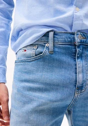 Tommy Jeans Straight-Jeans Ryan Regular Slim Straight Hellblau