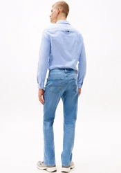 Tommy Jeans Straight-Jeans Ryan Regular Slim Straight Hellblau