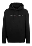 Tommy Jeans Hoodie TJM REG LINEAR LOGO HOODIE EXT Schwarz