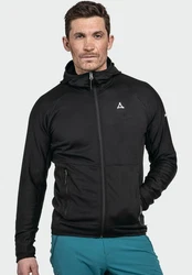 Schöffel Fleecejacke Fleece Hoody Style Cascata Grau/Dunkelgrau/Schwarz