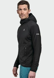 Schöffel Fleecejacke Fleece Hoody Style Cascata Grau/Dunkelgrau/Schwarz