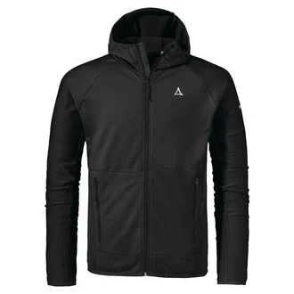 Schöffel Fleecejacke Fleece Hoody Style Cascata Grau/Dunkelgrau/Schwarz
