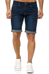 Indicode Shorts Kaden Jeans Dunkelblau/Blau