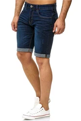 Indicode Shorts Kaden Jeans Dunkelblau/Blau