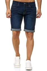 Indicode Shorts Kaden Jeans Dunkelblau/Blau