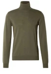 HUGO Pullover San Thomas Dunkelgrün/Khaki