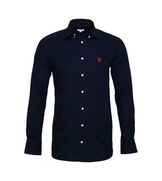 Langarmhemd Hemd Hemd City Hemd langarm Button-Down-Kragen (1-tlg)