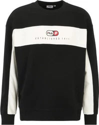 Fila Rundhalspullover La Paz Crew Sweat Schwarz/Creme/Weiß