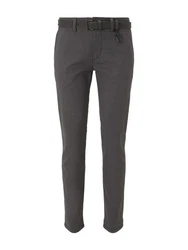 TOM TAILOR Denim Chinohose Strukturierte mit Gürtel Anthra (23975)