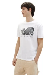 TOM TAILOR T-Shirt Weiß