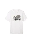 TOM TAILOR T-Shirt Weiß