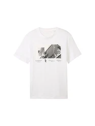 TOM TAILOR T-Shirt Weiß