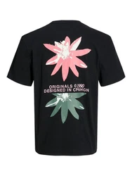 ONLY T-Shirt Schwarz/Lila/Mischfarben