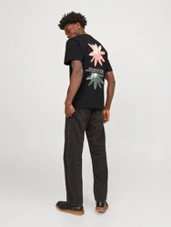 ONLY T-Shirt Schwarz/Lila/Mischfarben