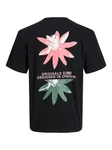ONLY T-Shirt Schwarz/Lila/Mischfarben