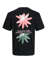 ONLY T-Shirt Schwarz/Lila/Mischfarben