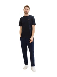 TOM TAILOR T-Shirt Dunkelblau/Rot/Rosa