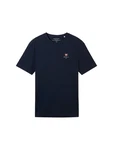 TOM TAILOR T-Shirt Dunkelblau/Rot/Rosa