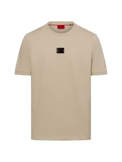 HUGO T-Shirt Diragolino Beige/Khaki