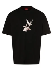 HUGO T-Shirt Asil_LB Schwarz/Grau