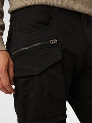 Replay Cargohose Schwarz/Khaki