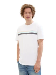 TOM TAILOR T-Shirt Weiß/Schwarz