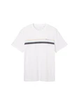 TOM TAILOR T-Shirt Weiß/Schwarz