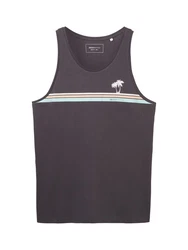 TOM TAILOR T-Shirt Dunkelgrau/Braun/Grau