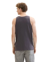 TOM TAILOR T-Shirt Dunkelgrau/Braun/Grau