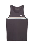 TOM TAILOR T-Shirt Dunkelgrau/Braun/Grau
