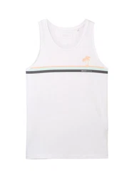 TOM TAILOR T-Shirt Weiß/Creme/Schwarz