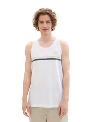 TOM TAILOR T-Shirt Weiß/Creme/Schwarz