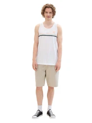 TOM TAILOR T-Shirt Weiß/Creme/Schwarz