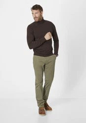 Redpoint Chinohose ODESSA Regular Fit Khaki/Dunkelgrün