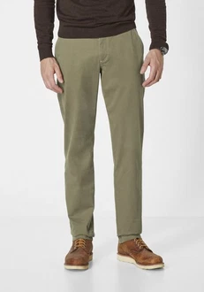 Redpoint Chinohose ODESSA Regular Fit Khaki/Dunkelgrün Redpoint Chinohose ODESSA Regular Fit Khaki/Dunkelgrün