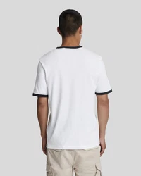 Lyle & Scott T-Shirt 'Ringer' Weiß/Creme