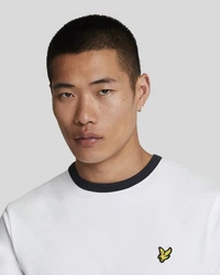 Lyle & Scott T-Shirt 'Ringer' Weiß/Creme