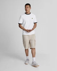 Lyle & Scott T-Shirt 'Ringer' Weiß/Creme